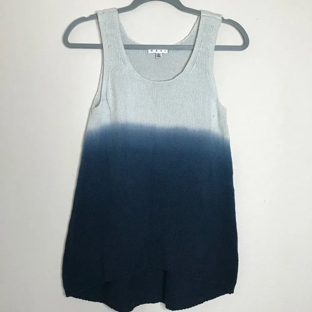 Cabi dip dye tie dye‎ sleeveless sweater